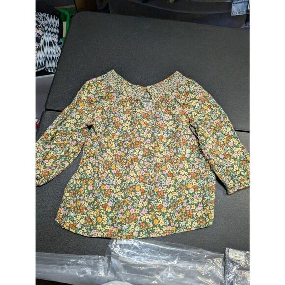 Boho Smocked-Neck Top for Girls Large (10-12) - Picture 2 of 4